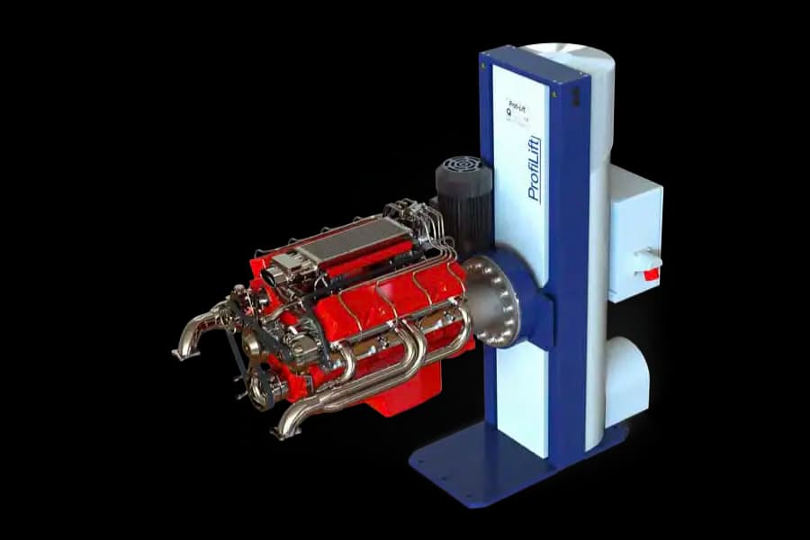 ProfiLift E-Basic 1500 kg mit Motorblock auf der Dreheinheit